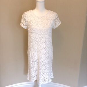 Lucky Brand White Embroidered Dress